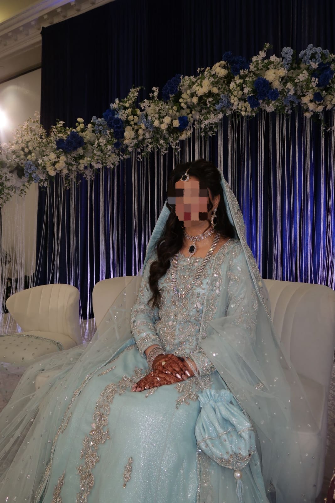Baajo's Studio bridal ensemble with hand-finished embroidery