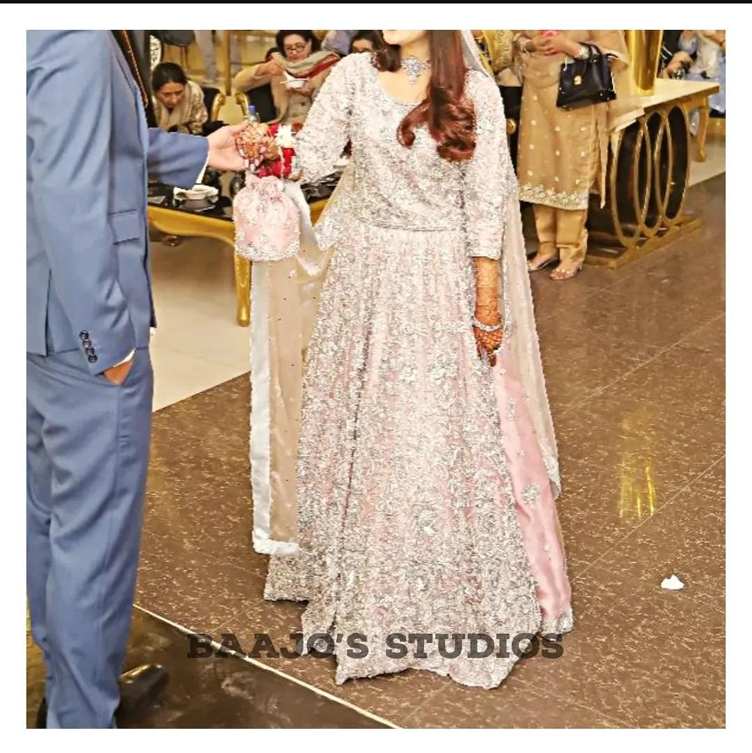 Baajo's Studio bridal ensemble with hand-finished embroidery