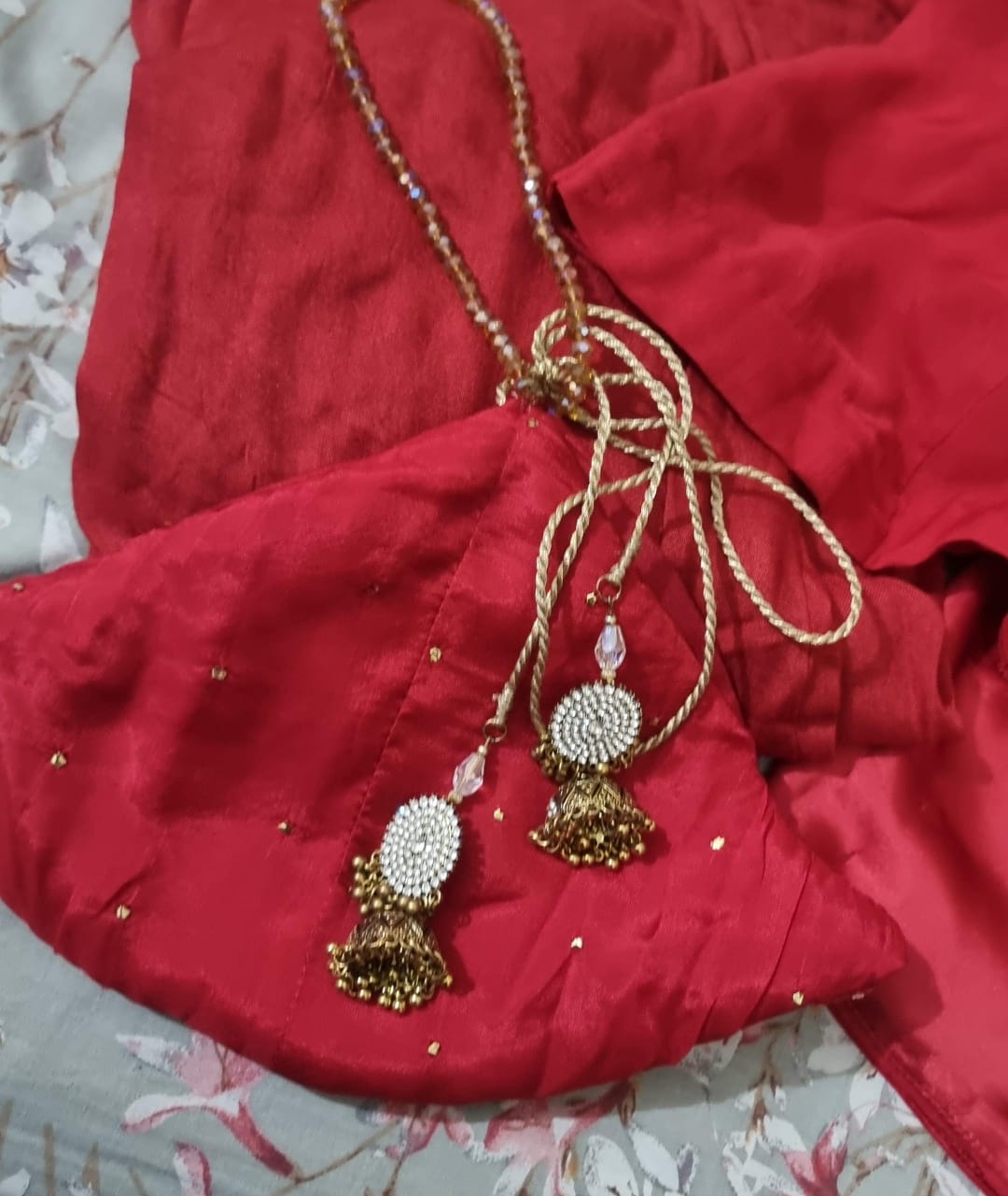 Close-up of Baajo's Studio hand embroidery and detailing