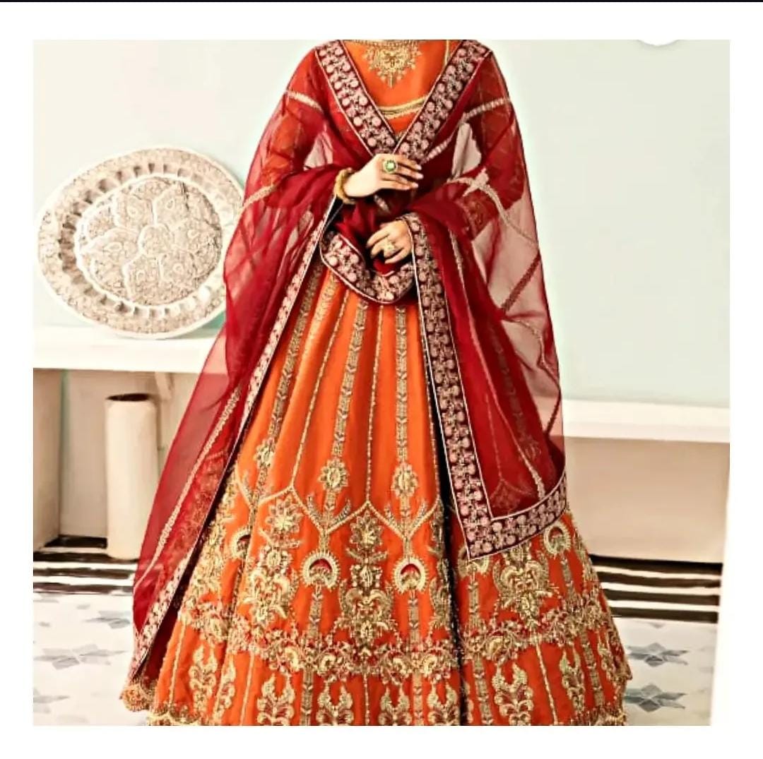Baajo's Studio bridal ensemble with hand-finished embroidery